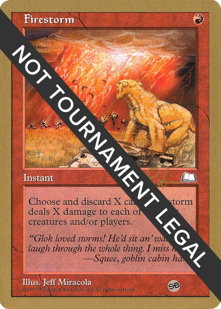 Image for Firestorm - 1998 Ben Rubin (WTH) (SB) [World Championship Decks]