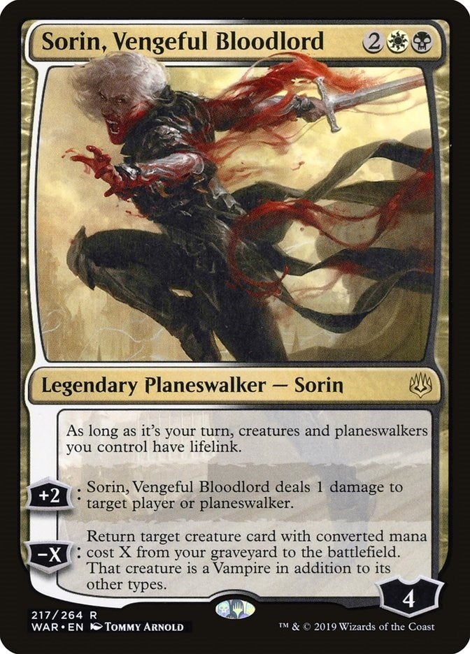 Image for Sorin, Vengeful Bloodlord (217) [War of the Spark]