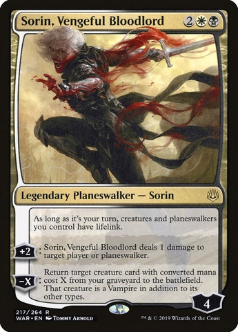 Image for Sorin, Vengeful Bloodlord (217) [War of the Spark]