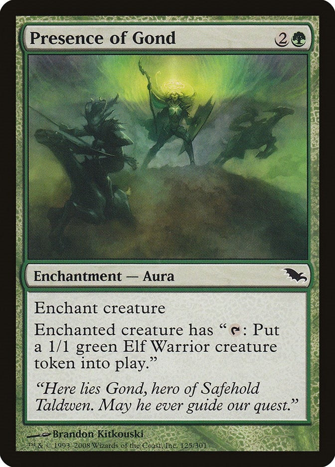 Image for Presence of Gond (125) - Magic: The Gathering