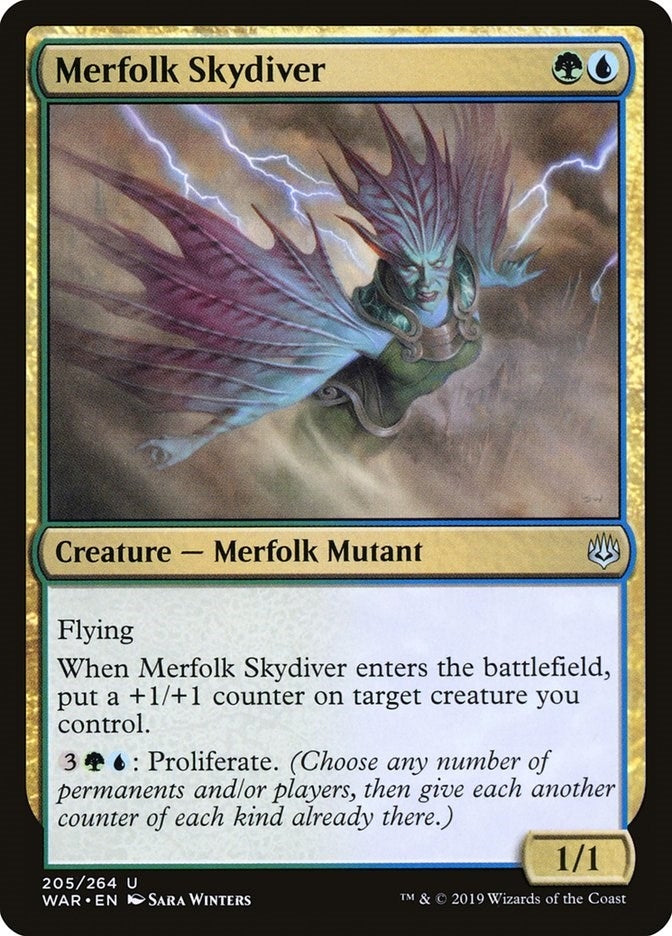 Image for Merfolk Skydiver (205) [War of the Spark]