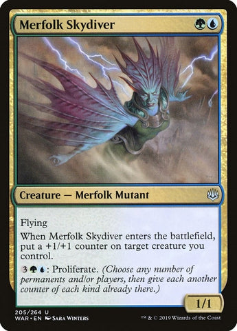 Image for Merfolk Skydiver (205) [War of the Spark]
