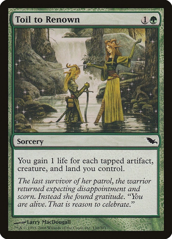 Image for Toil to Renown (130) [Shadowmoor]