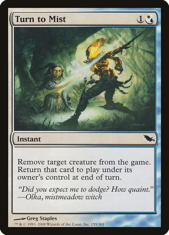 Image for Turn to Mist (155) - Magic: The Gathering