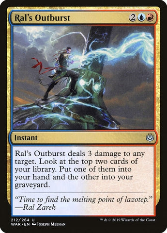 Image for Ral's Outburst (212) [War of the Spark]