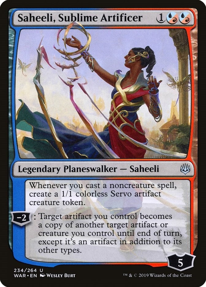 Image for Saheeli, Sublime Artificer (234) [War of the Spark]