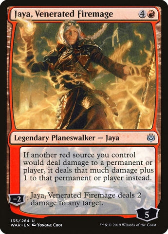 Image for Jaya, Venerated Firemage (135) [War of the Spark]