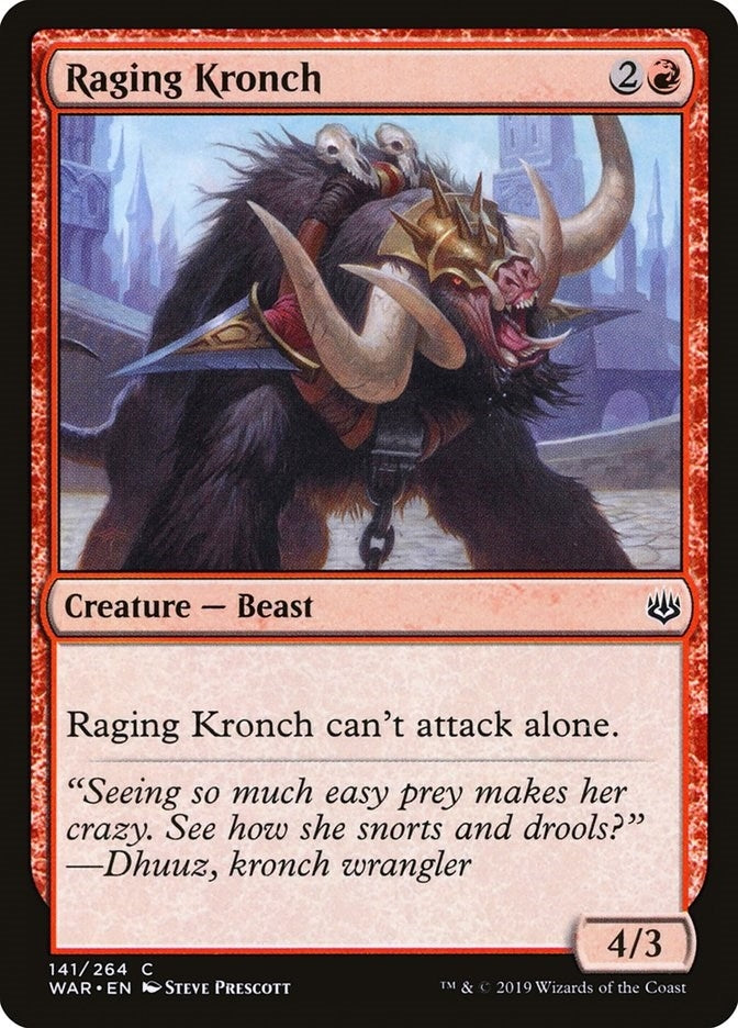 Image for Raging Kronch (141) [War of the Spark]
