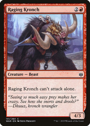 Image for Raging Kronch (141) [War of the Spark]