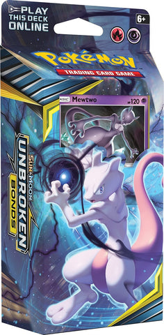 Image for Unbroken Bonds Battle Minds Theme Deck - [Mewtwo] [SM - Unbroken Bonds]