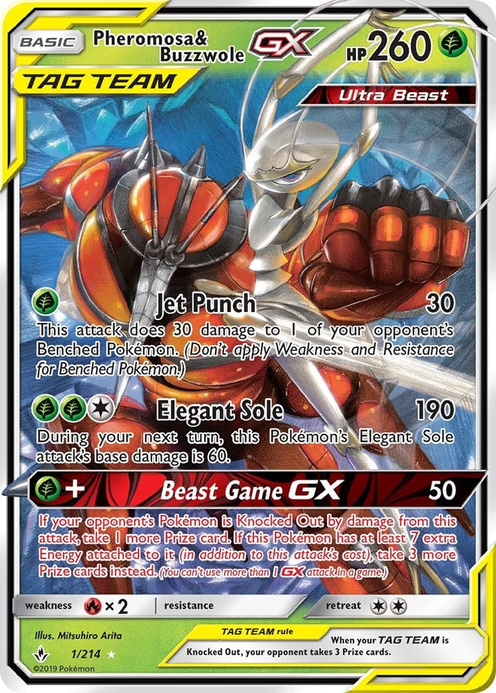 Image for Pheromosa & Buzzwole GX (1/214) [SM - Unbroken Bonds]