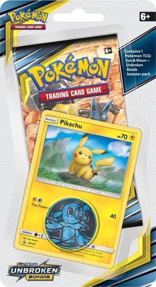 Image for Unbroken Bonds Single Pack Blister [Pikachu] [SM - Unbroken Bonds]