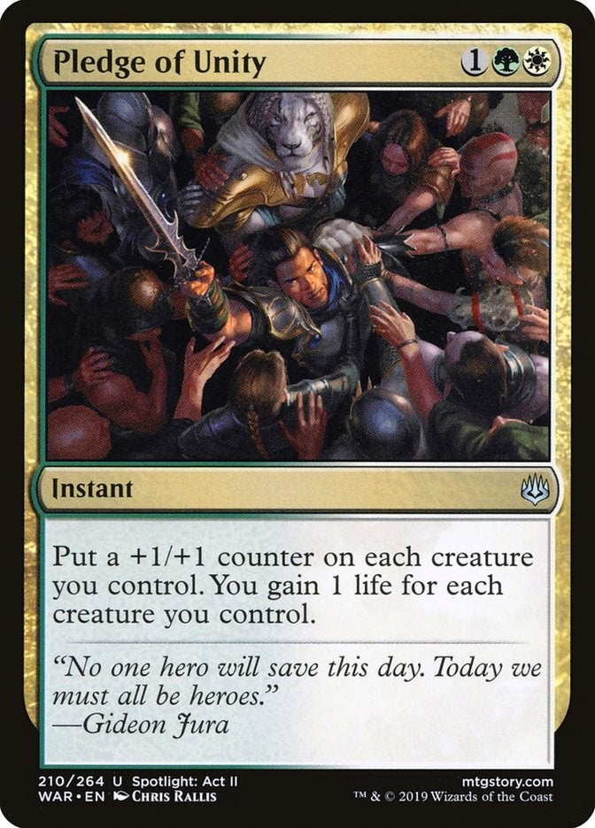 Image for Pledge of Unity (210) - Magic: The Gathering