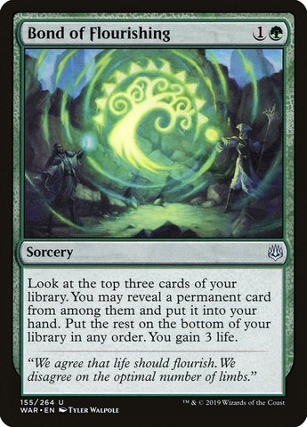 Image for Bond of Flourishing (155) [War of the Spark]