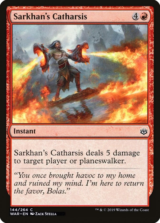 Image for Sarkhan's Catharsis (144) [War of the Spark]