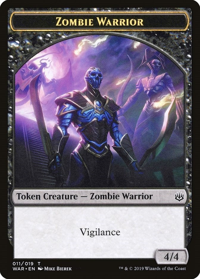 Image for Zombie Warrior Token (11) [War of the Spark]