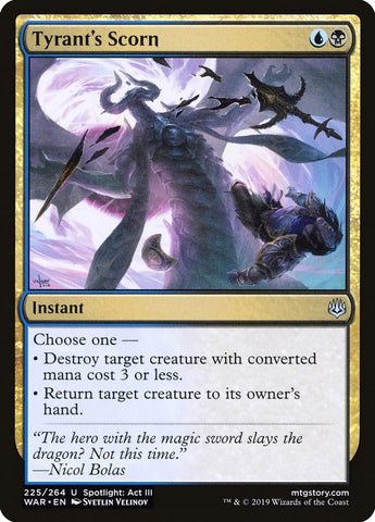 Image for Tyrant's Scorn (225) - Magic: The Gathering