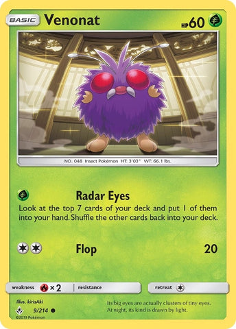 Image for Venonat (9) (9/214) - Pokemon