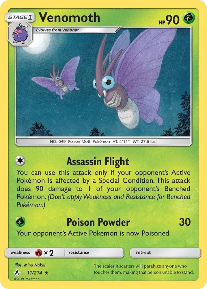 Image for Venomoth (11/214) [SM - Unbroken Bonds]