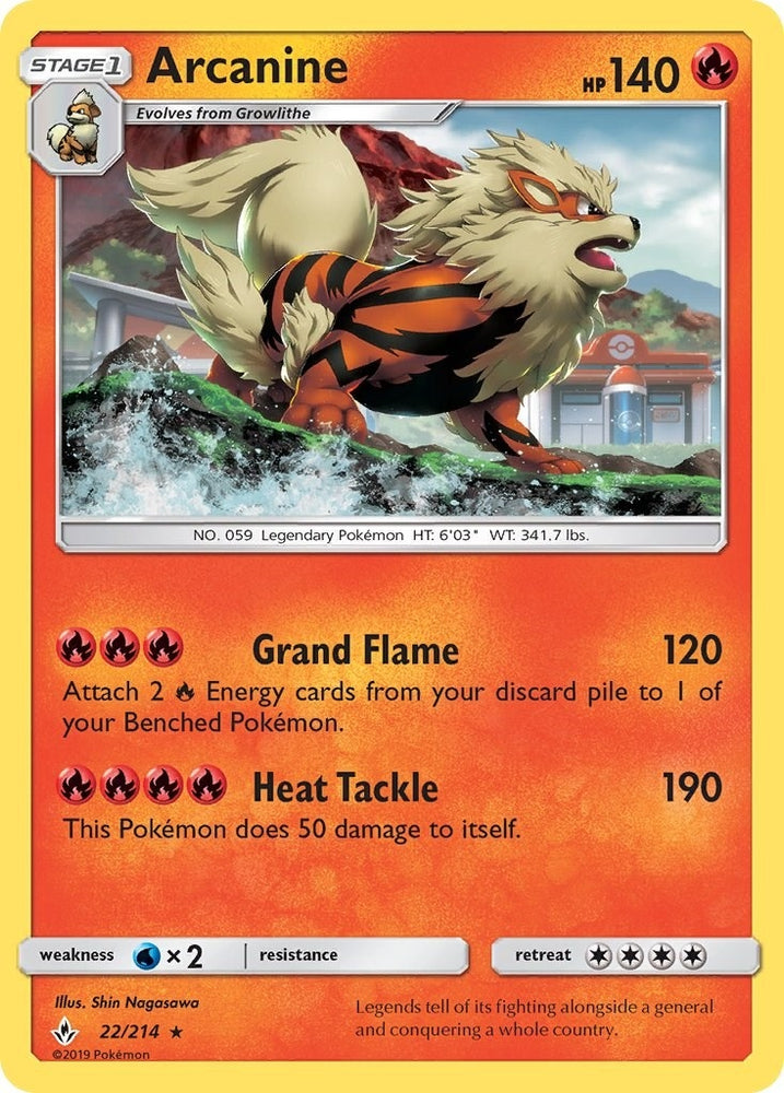 Image for Arcanine (22/214) [SM - Unbroken Bonds]