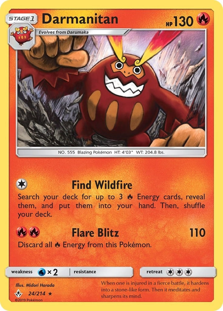 Image for Darmanitan (24/214) [SM - Unbroken Bonds]