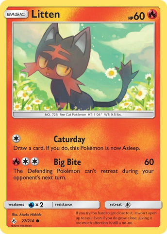 Image for Litten (27) (27/214) [SM - Unbroken Bonds]