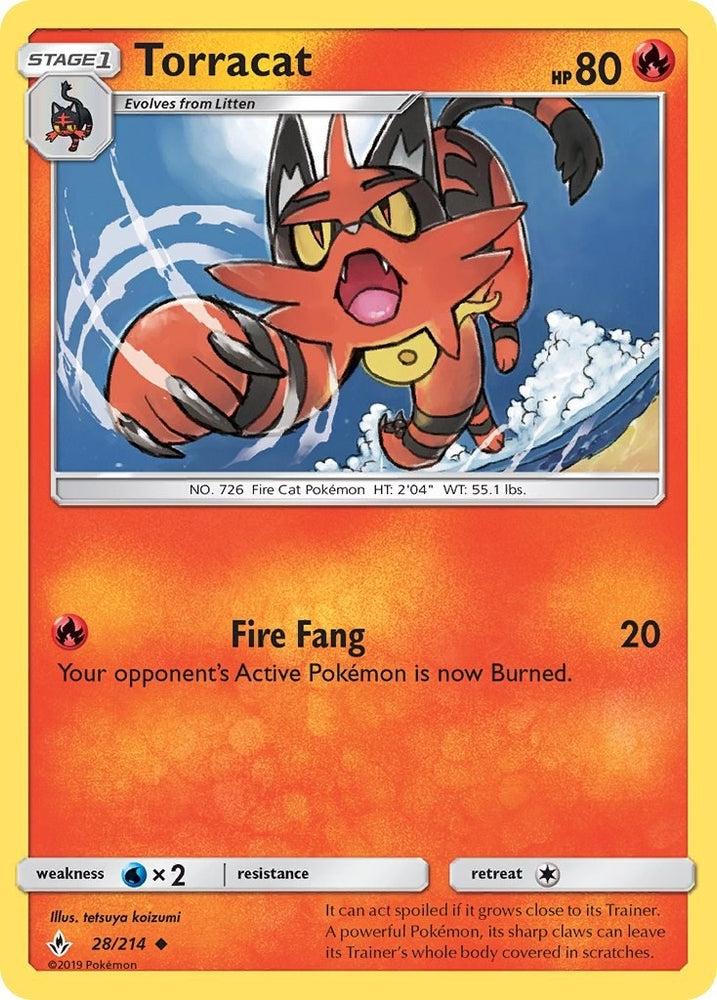 Image for Torracat (28/214) [SM - Unbroken Bonds]