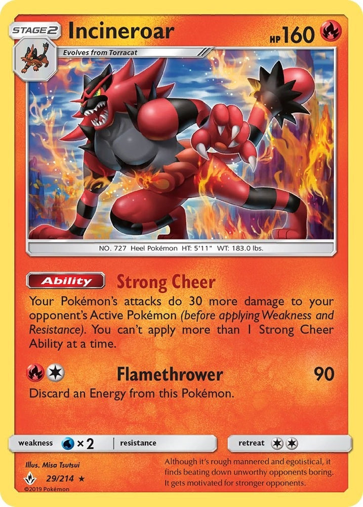 Image for Incineroar (29/214) [SM - Unbroken Bonds]