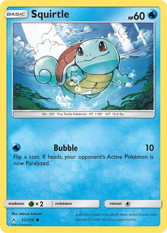 Image for Squirtle (33/214) [SM - Unbroken Bonds]