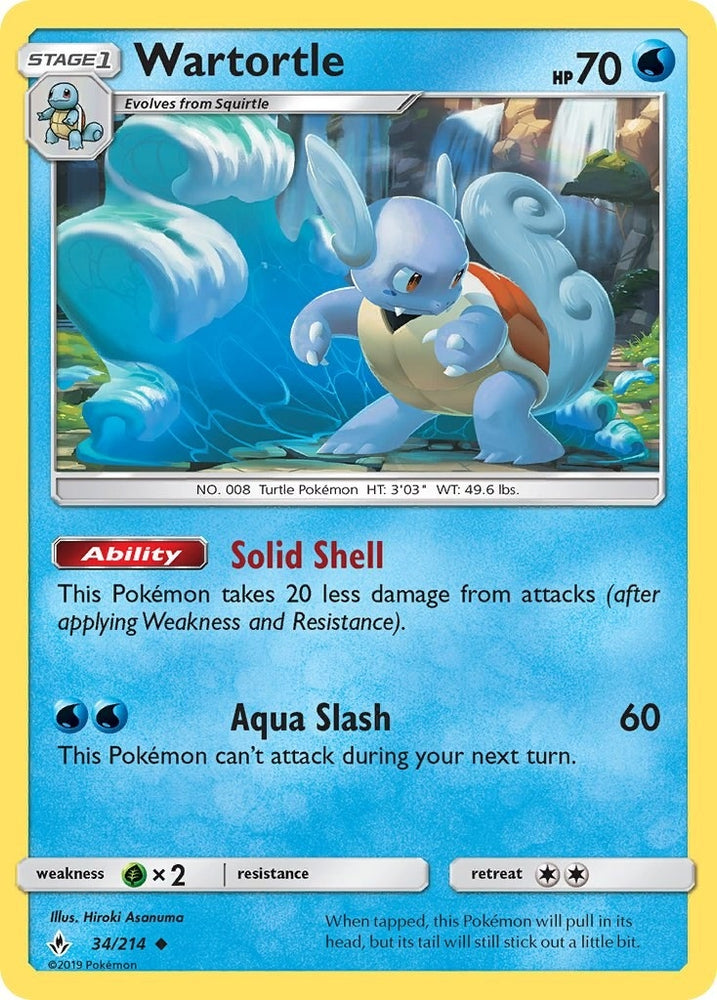 Image for Wartortle (34/214) [SM - Unbroken Bonds]
