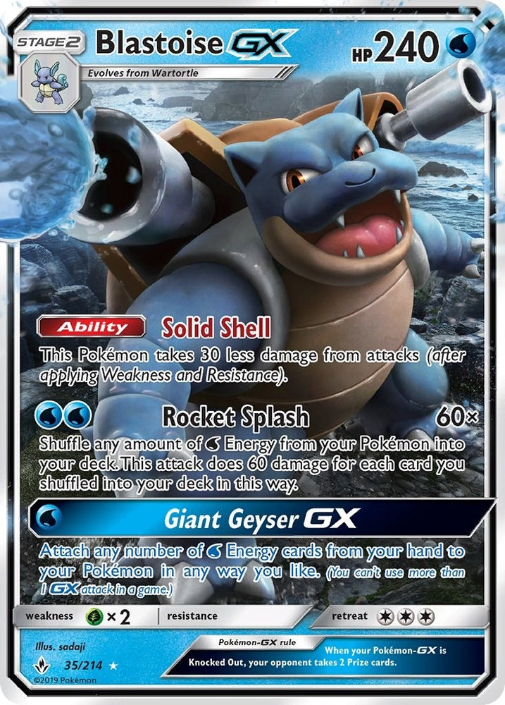 Image for Blastoise GX (35/214) [SM - Unbroken Bonds]