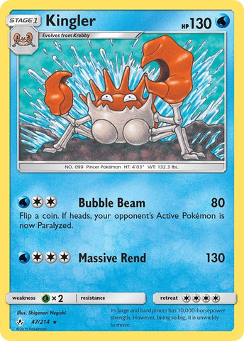 Image for Kingler (47/214) [SM - Unbroken Bonds]