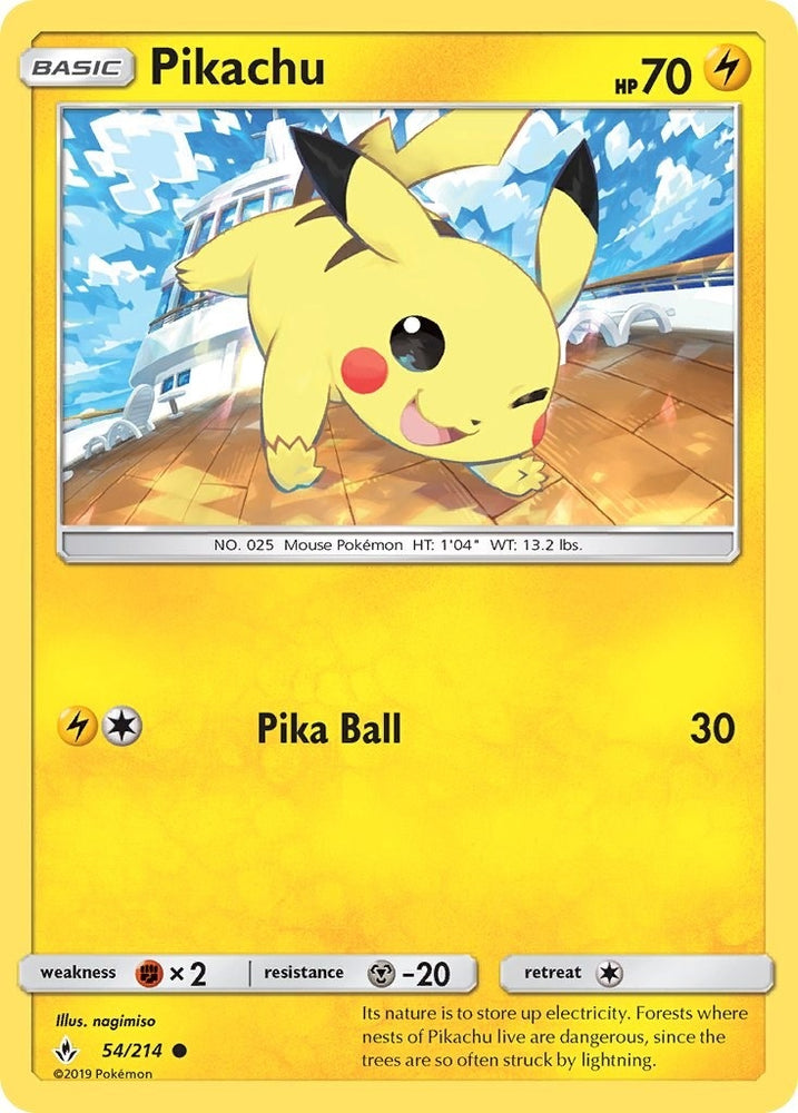 Image for Pikachu (54/214) [SM - Unbroken Bonds]
