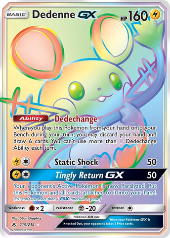 Image for Dedenne GX (Secret) (219/214) [SM - Unbroken Bonds]