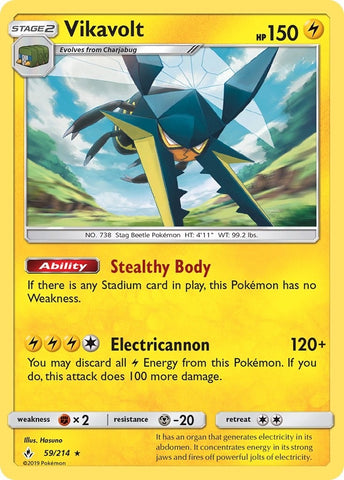 Image for Vikavolt (59/214) - Pokemon