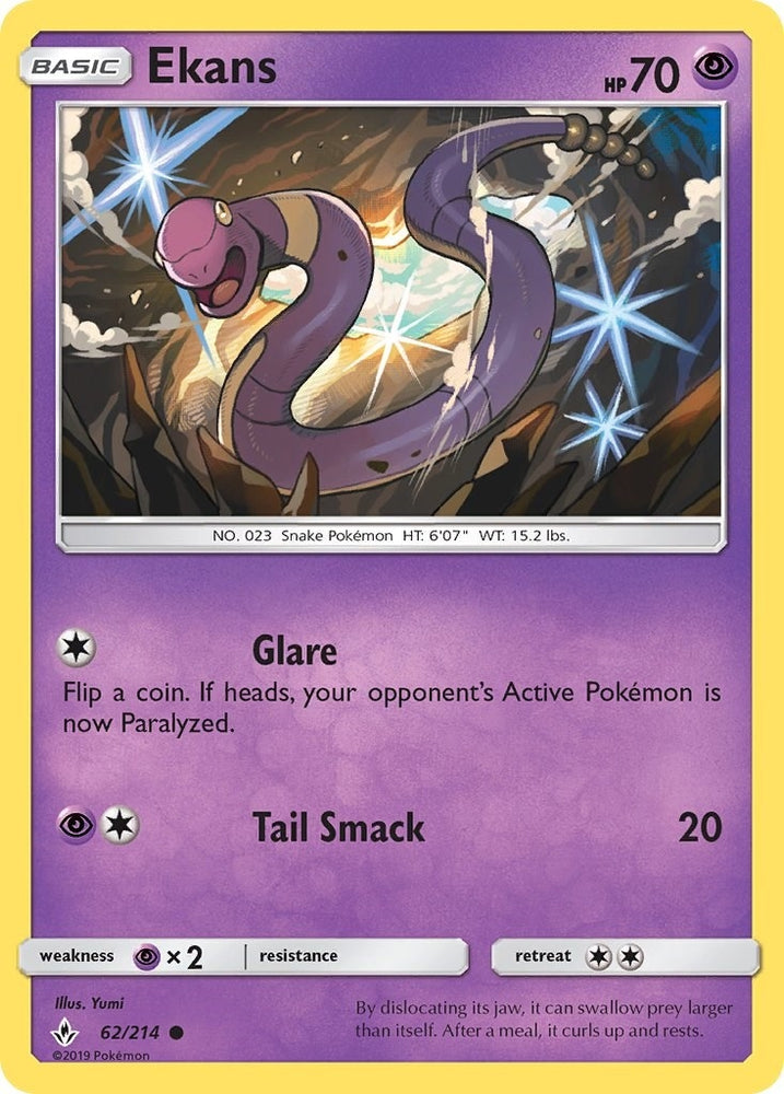 Image for Ekans (62/214) [SM - Unbroken Bonds]