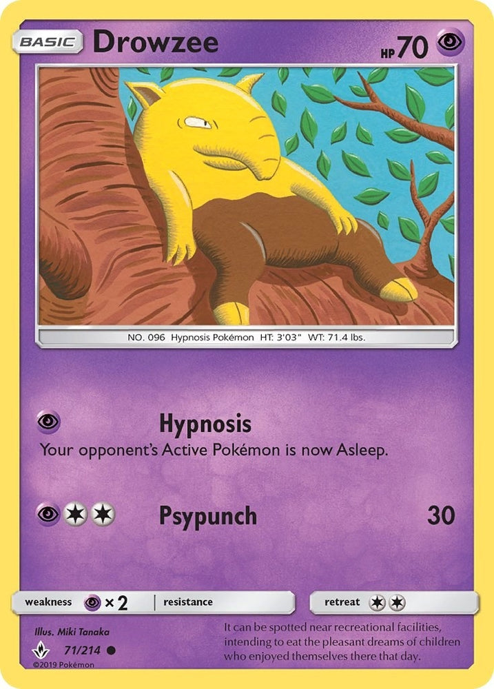 Image for Drowzee (71/214) [SM - Unbroken Bonds]