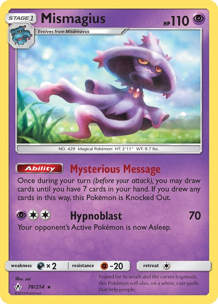 Image for Mismagius (78/214) [SM - Unbroken Bonds]