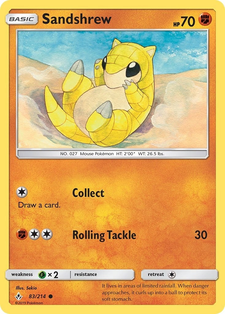 Image for Sandshrew (83/214) [SM - Unbroken Bonds]