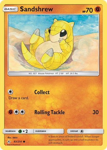 Image for Sandshrew (83/214) [SM - Unbroken Bonds]