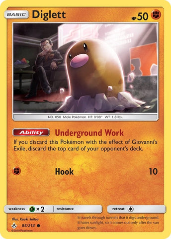 Image for Diglett (85/214) [SM - Unbroken Bonds]