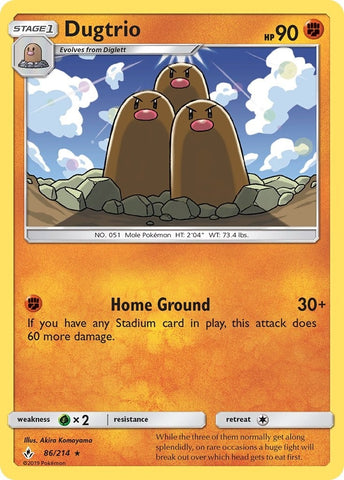Image for Dugtrio (86/214) [SM - Unbroken Bonds]