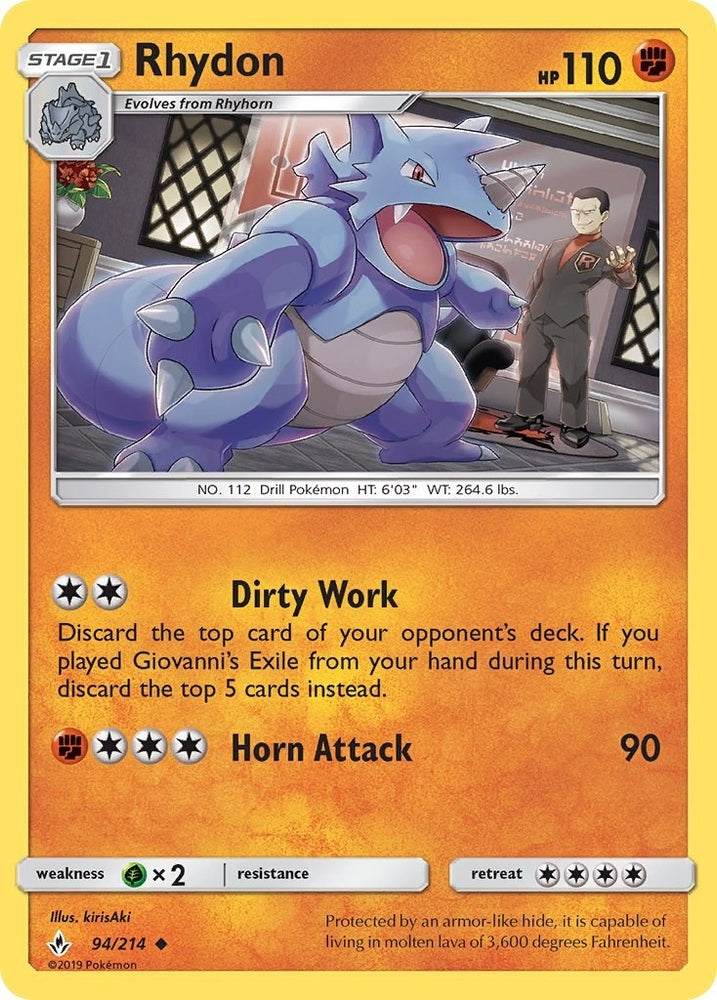 Image for Rhydon (94/214) [SM - Unbroken Bonds]