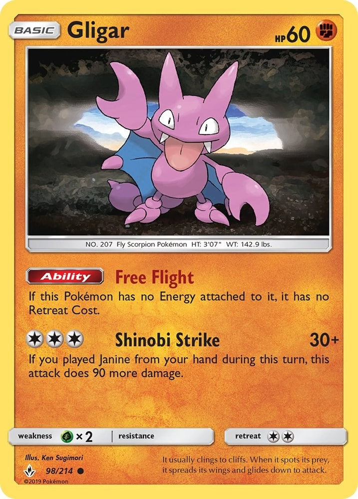 Image for Gligar (98/214) [SM - Unbroken Bonds]