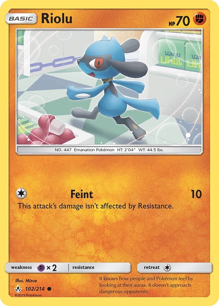 Image for Riolu (102/214) [SM - Unbroken Bonds]