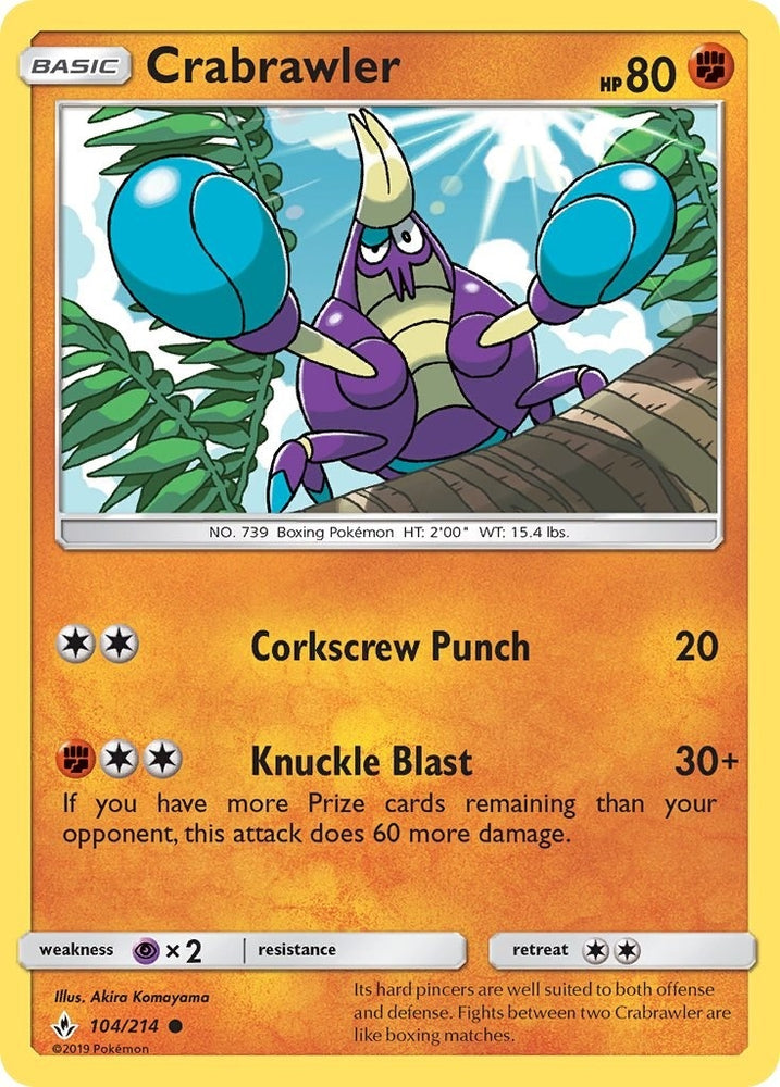 Image for Crabrawler (104/214) [SM - Unbroken Bonds]