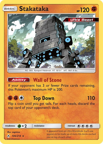Image for Stakataka (106/214) [SM - Unbroken Bonds]