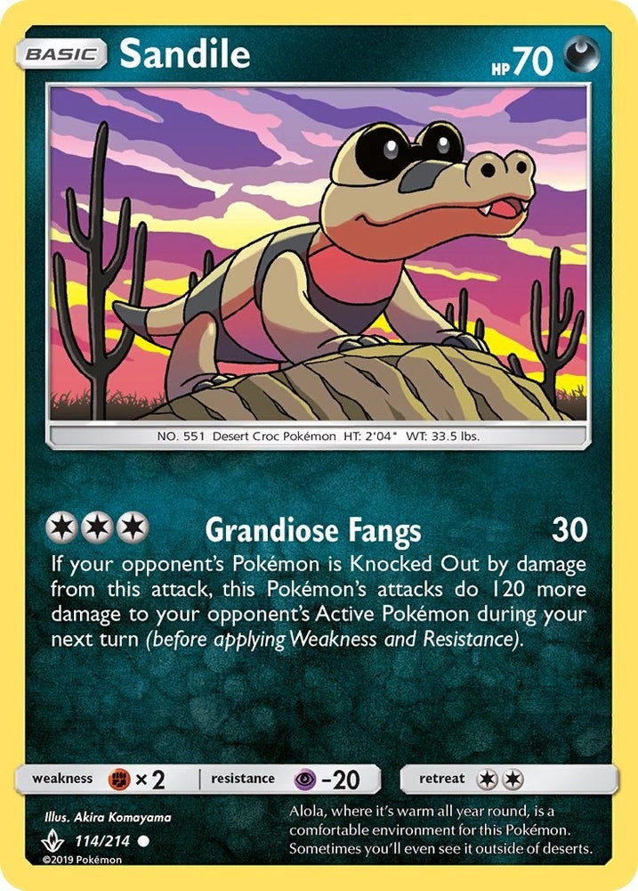 Image for Sandile (114) (114/214) [SM - Unbroken Bonds]