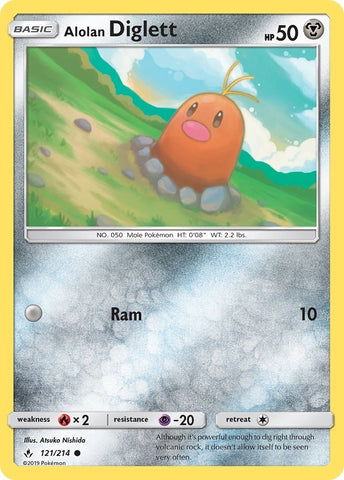 Image for Alolan Diglett (121/214) [SM - Unbroken Bonds]