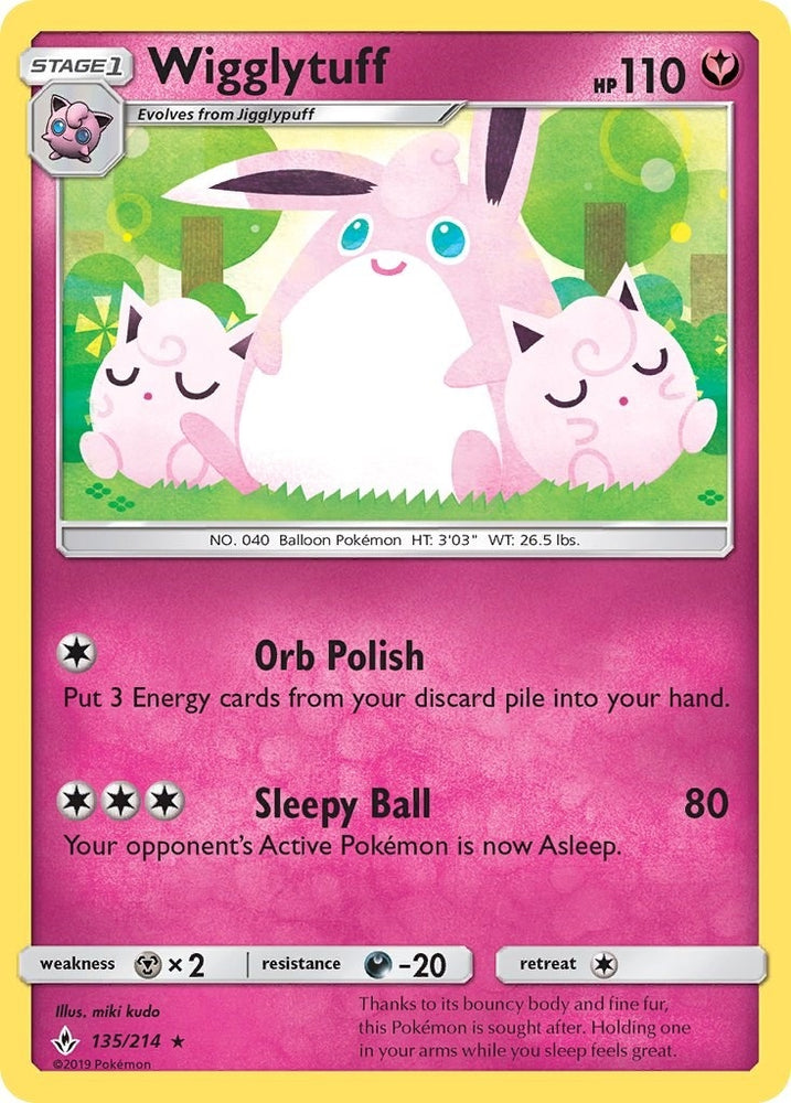 Image for Wigglytuff (135/214) [SM - Unbroken Bonds]